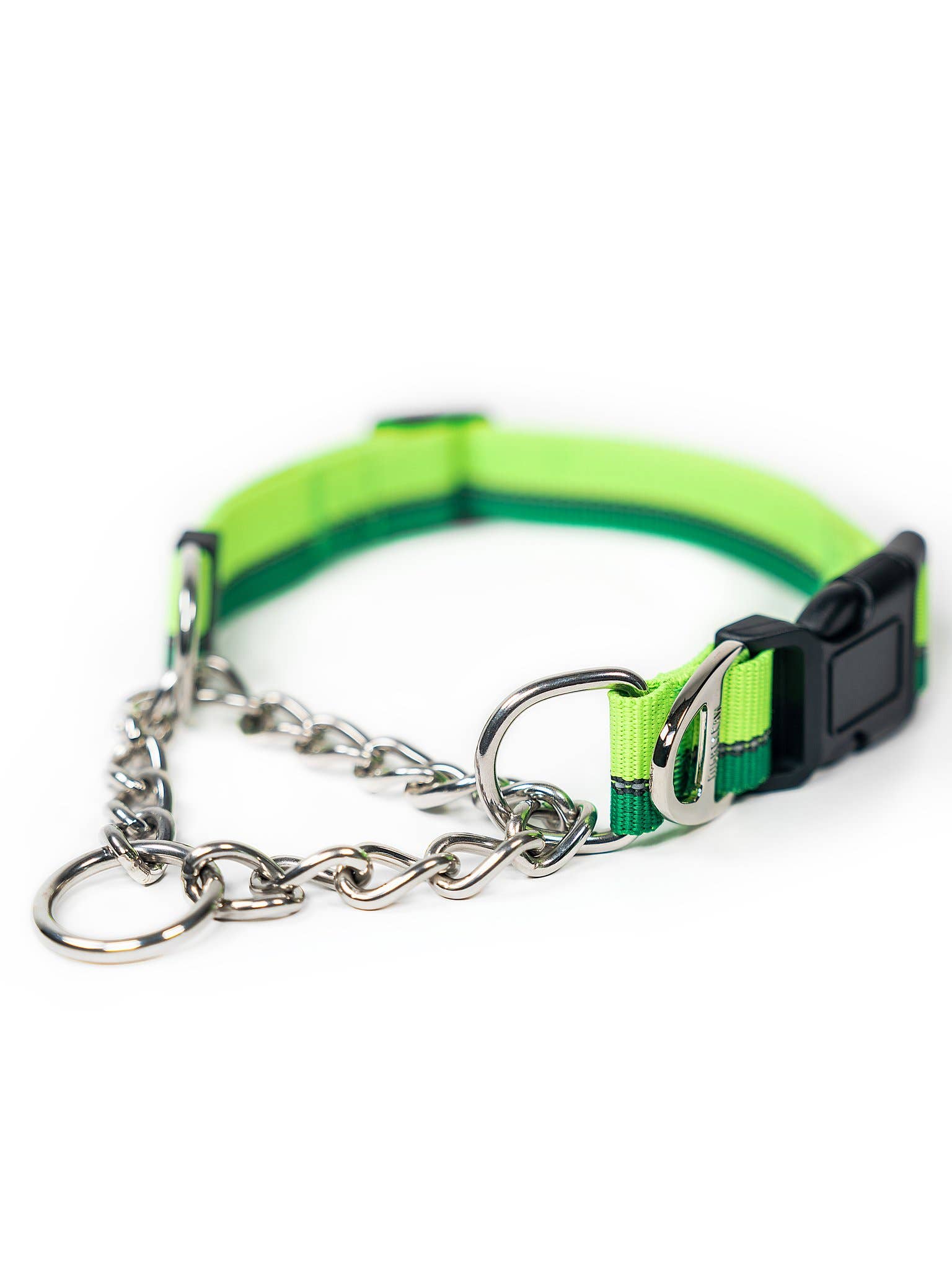 Mighty Paw Martingale Dog Collar 2.0 Green S M Fetched Up